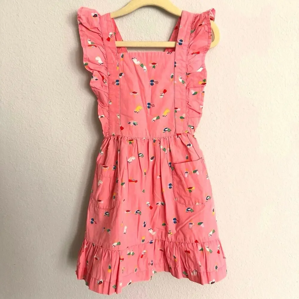 Hanna Andersson Pink Bird Girls Sundress